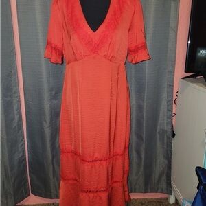 Elegant Red Women's Dress